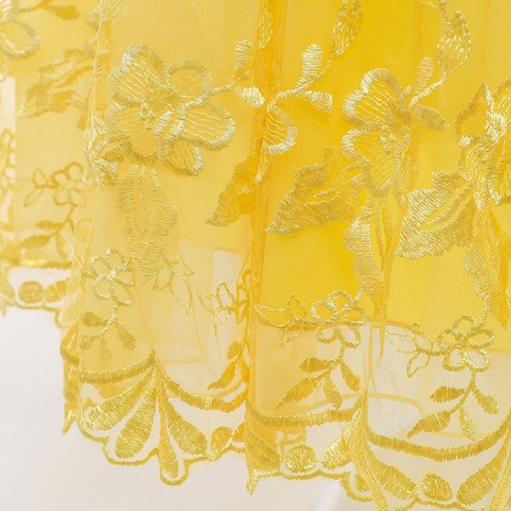 Fancy Embroidered Snow White Costume Dress - Picture 8 of 9